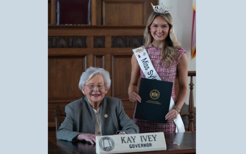 Miss Sylacauga 2026 Megan Malloy meets Gov. Kay Ivey, highlights dyslexia advocacy at Proclamation Day