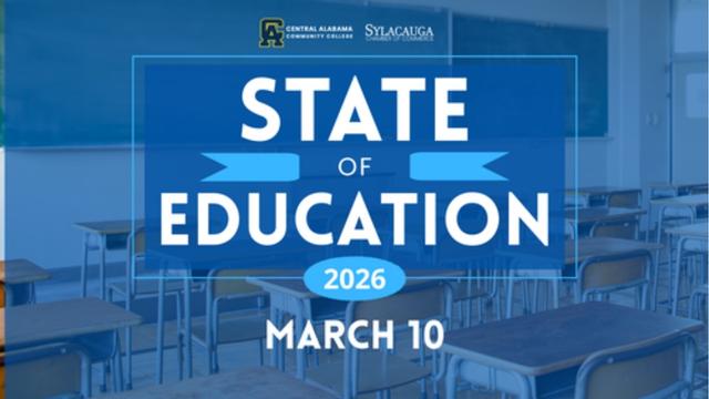 Sylacauga Chamber of Commerce to host State of Education event on Tuesday, March 10