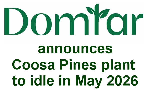 Domtar to idle Childersburg’s Coosa Pines pulp mill in May 2026