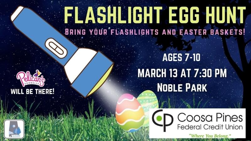 Sylacauga Parks and Recreation adds Glow Party to annual Flashlight Egg Hunt