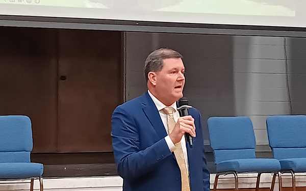 Sylacauga Mayor Matt Hubbard talked of laying a foundation for future generations in Tuesday’s “State of the City” program
