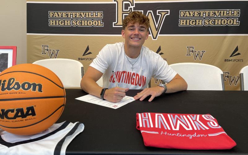 Fayetteville’s Brennon Marlin signs with Huntingdon College basketball