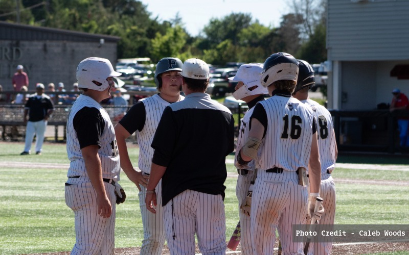 Players meeting with Coach Collier