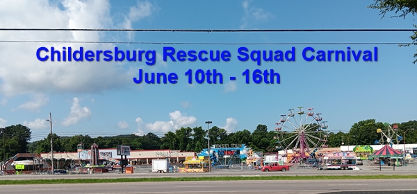 Carnival attractions are ready for a fun Childersburg Rescue Squad fundraiser starting Wednesday