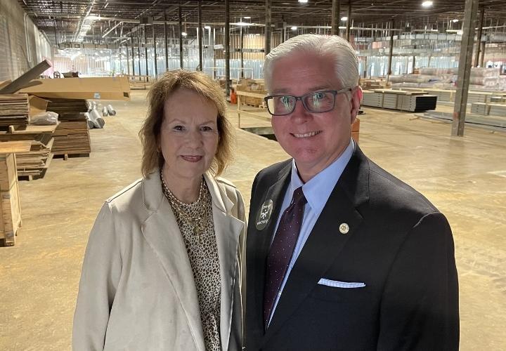 EARTH leaders provide project update during visit from state workforce secretary
