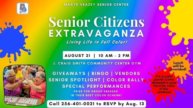 Senior Citizens Extravaganza set for Friday, Aug. 21 in Sylacauga