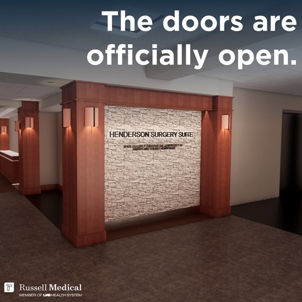 Russell Medical celebrates opening of new Henderson Surgery Suite