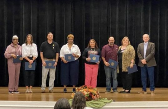 Central Alabama Community College recognizes employees for years of service