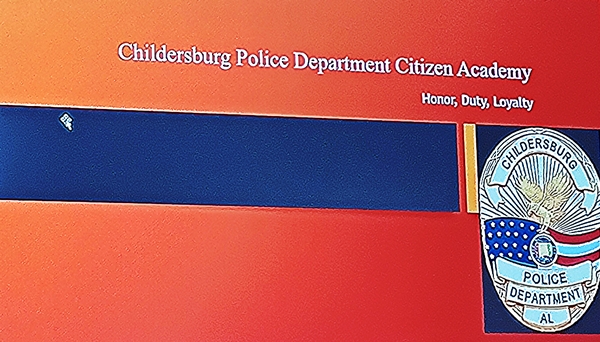 Childersburg’s second Citizens Police Academy begins seven-week session