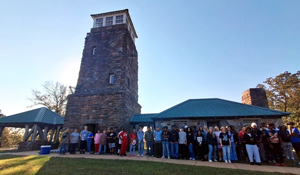 Coosa Central students pay their annul visit to Flagg Mountain