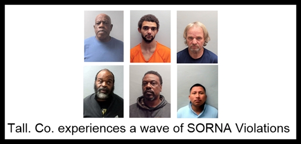 Talladega County experiences a wave of SORNA Violation arrests